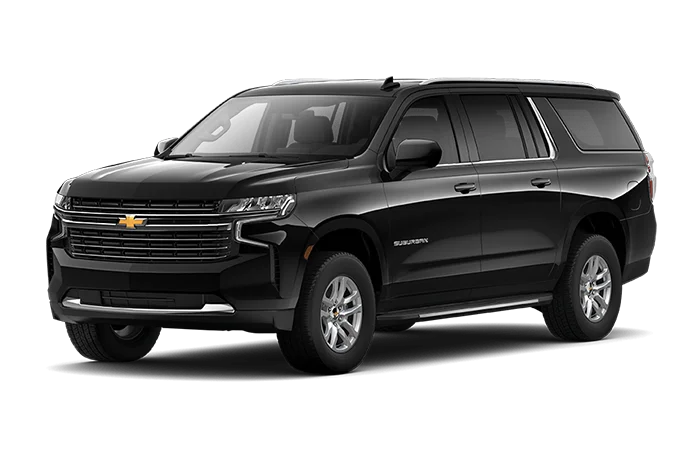 Luxury Black SUV - Chevy Suburban or similar, seats 6 passengers